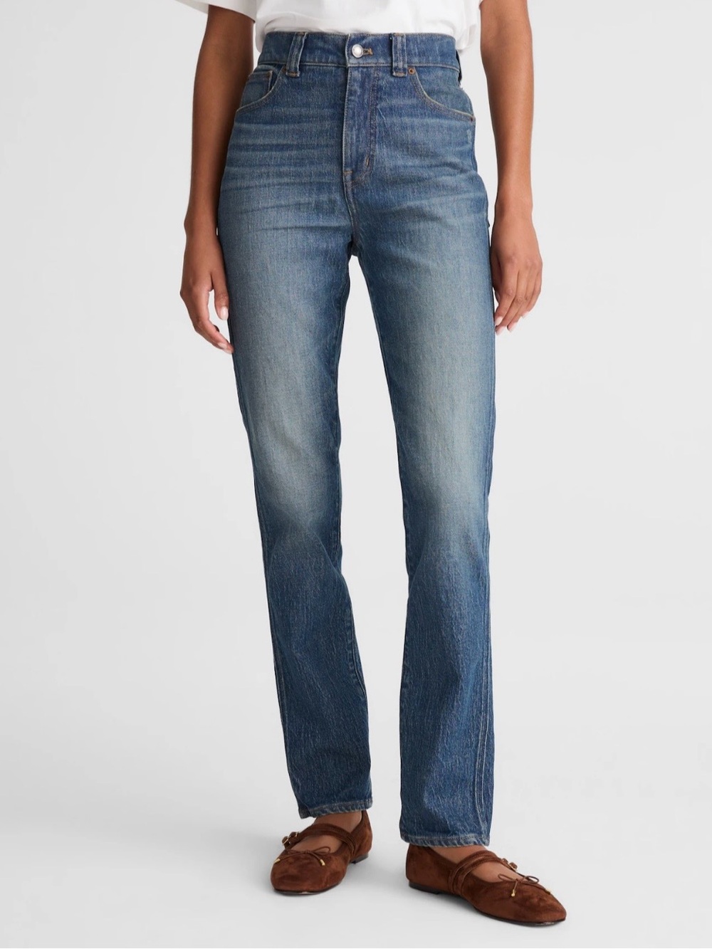 Madewell The Perfect Vintage Jean Straight Medium Wash Women’s 30 Stretch denim - Picture 14 of 14